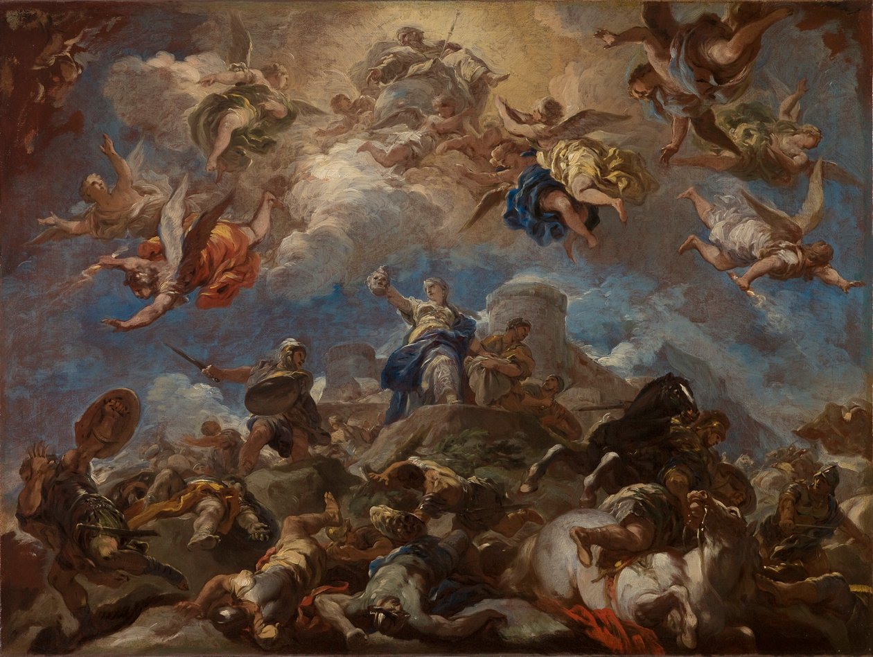 Judith esittelee Holofernesin päätä tekijältä Luca Giordano
