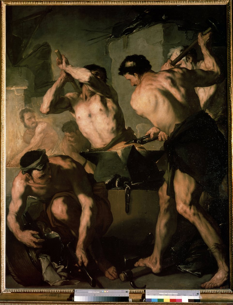 ""La forge de Vulcan"" (Vulcanin paja) Luca Giordanon (1632-1705) maalaus 1660 Mitat 72x102 cm Eremitaaši, Pietari tekijältä Luca Giordano