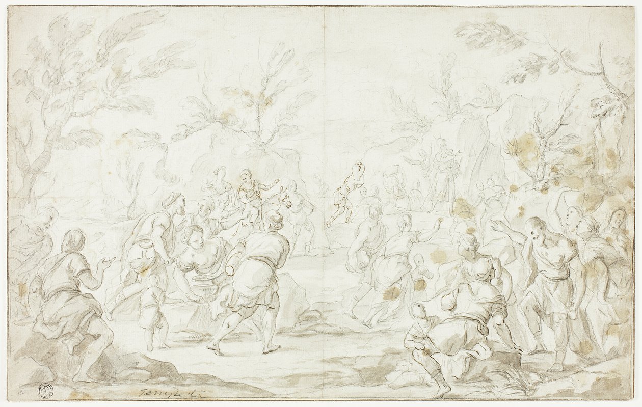 Mooses iskee kallioon tekijältä Luca Giordano