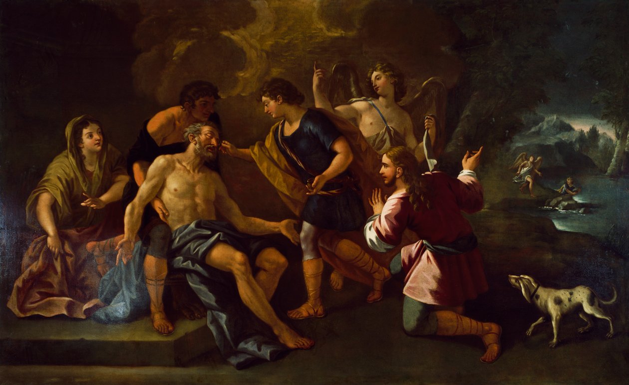 Luca Giordanon (1632-1705) maalaus, joka on säilytetty Alviton kaupungintalossa Lazion osavaltiossa. Italia tekijältä Luca Giordano