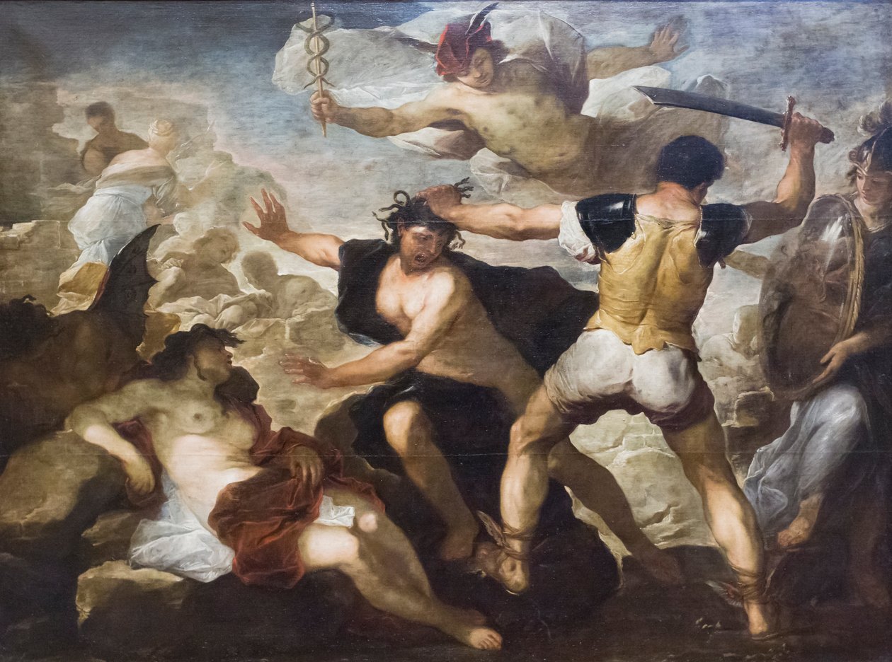 Perseus mestaa Medusan pään tekijältä Luca Giordano