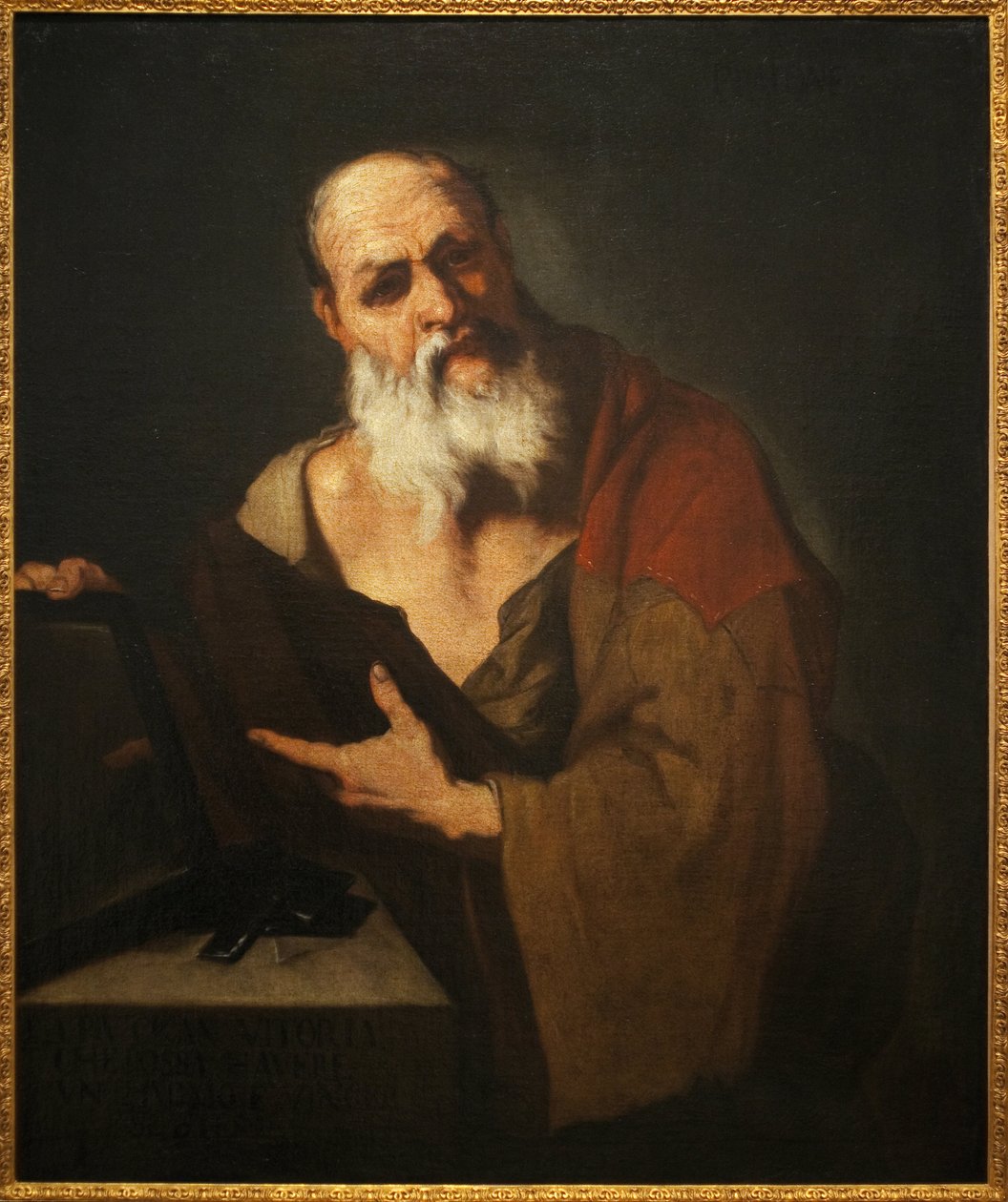 Platon (424-348 eKr.). Luca Giordanon (1634-1705) maalaus öljy kankaalle tekijältä Luca Giordano