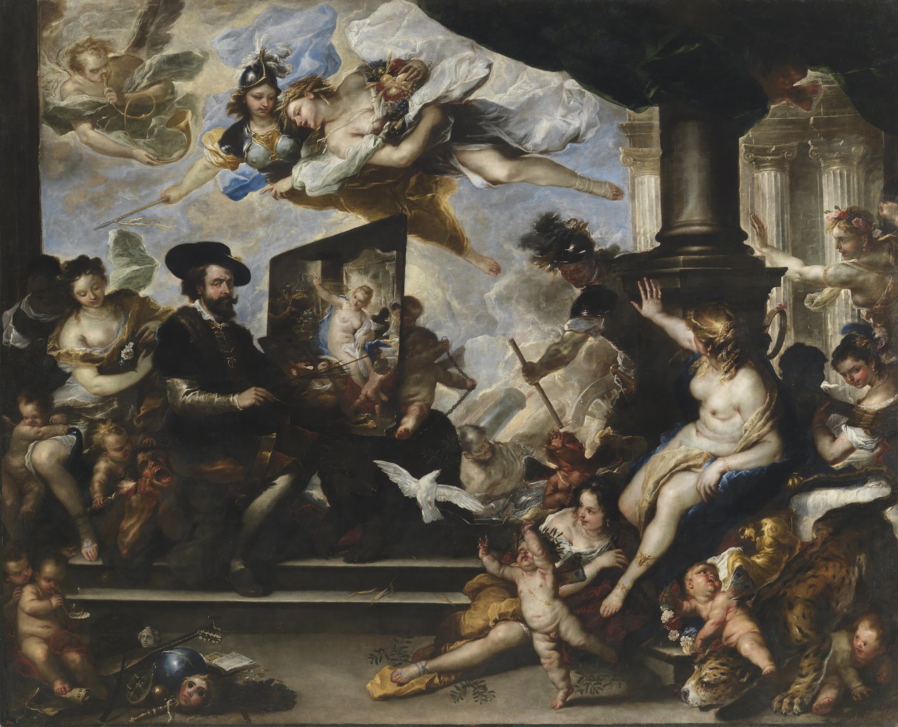 Rubens maalasi Allegoria Rauhan tekijältä Luca Giordano