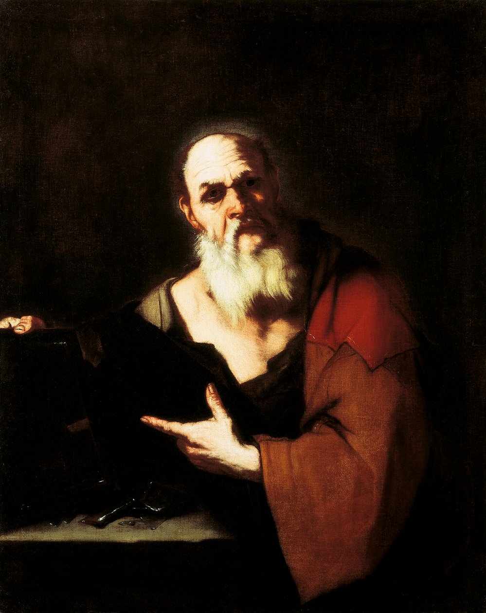 Sokrates, Luca Giordano (1634-1705), öljy kankaalle tekijältä Luca Giordano