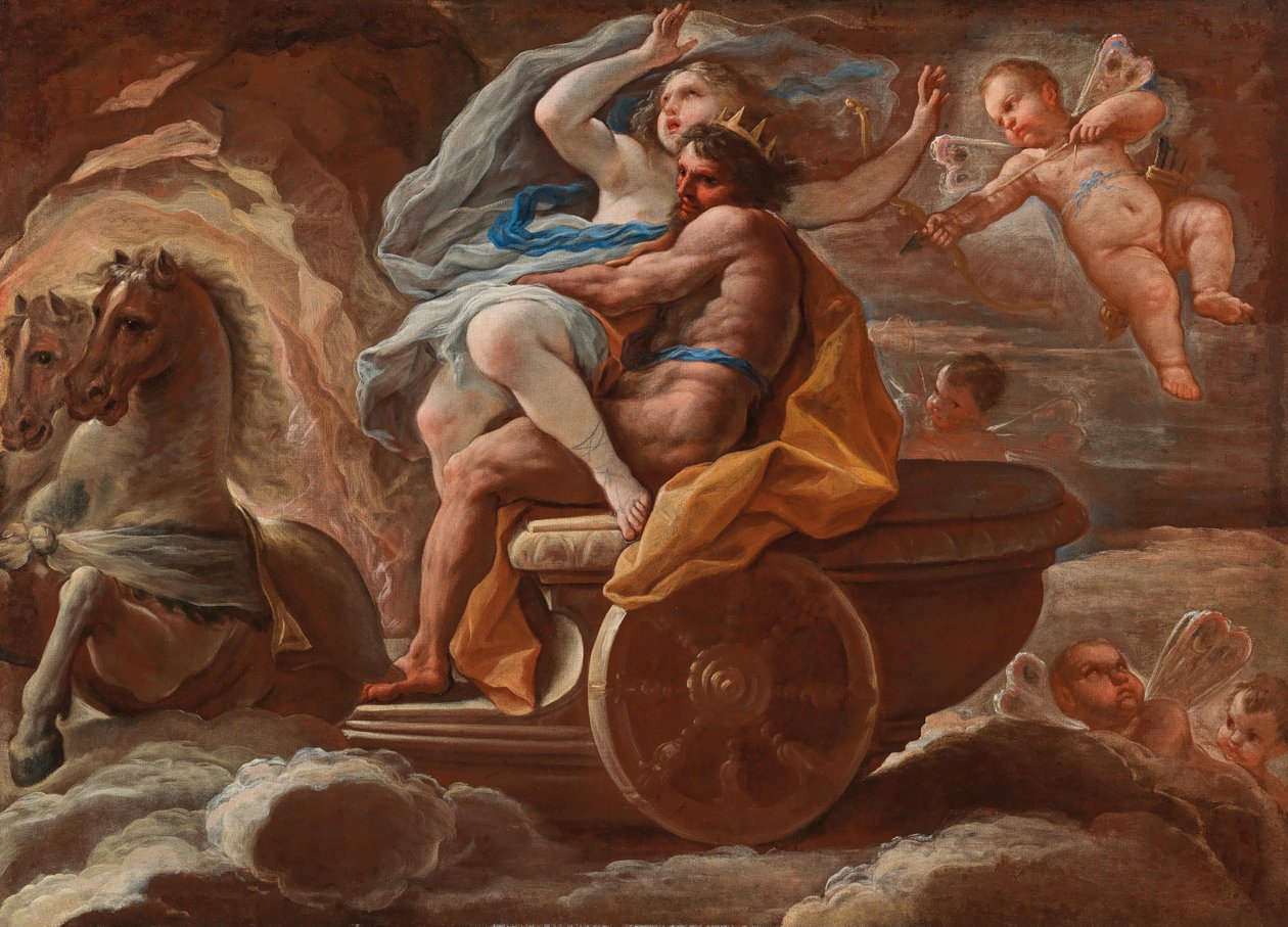 Proserpinan sieppaus, noin 1689. tekijältä Luca Giordano