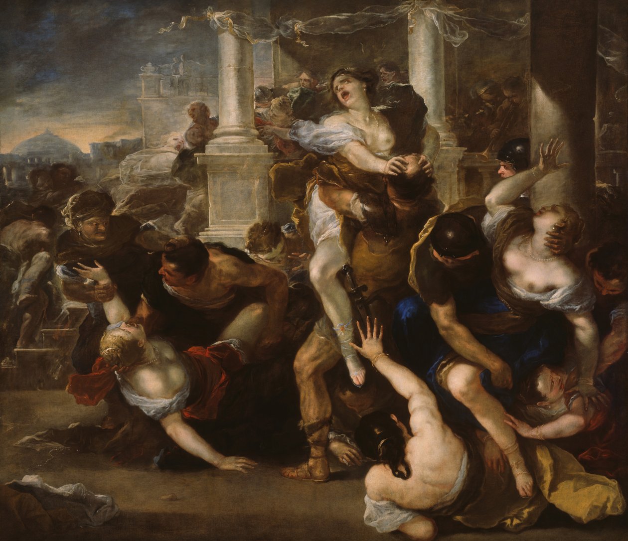 Sabiininaisten sieppaus, 167580. tekijältä Luca Giordano