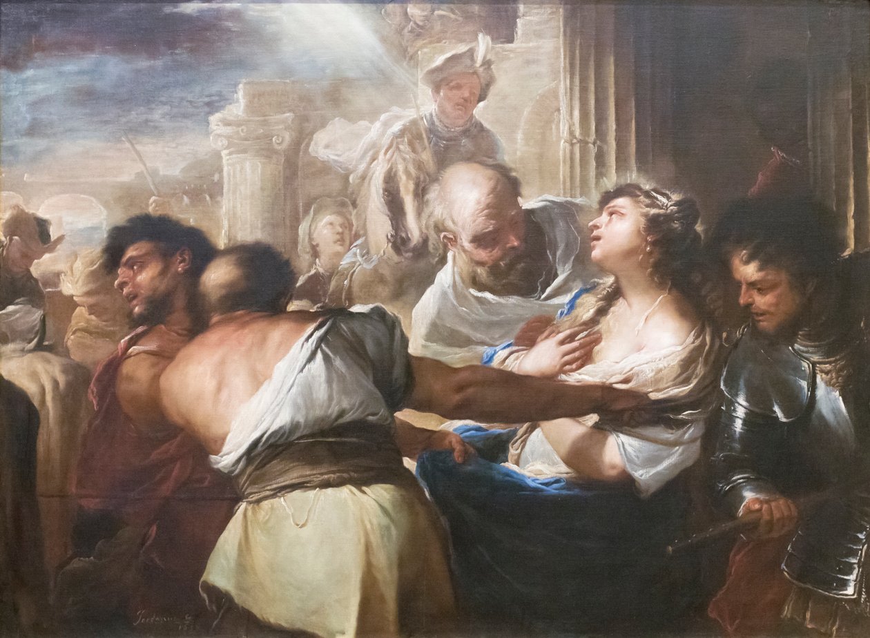 Pyhän Lucyn marttyyrikuolema tekijältä Luca Giordano
