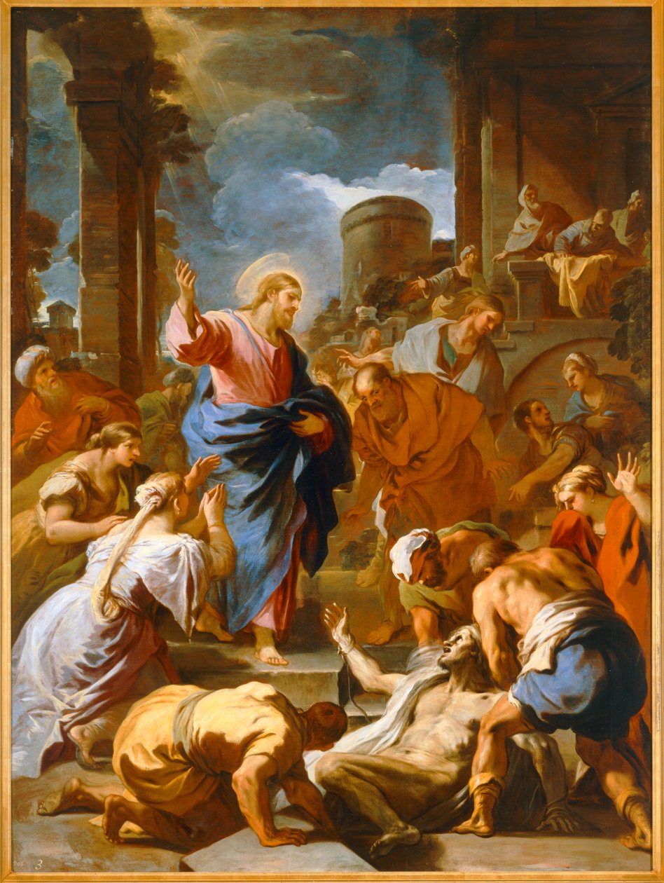 Lasaruksen ylösnousemus. 10033816 ... tekijältä Luca Giordano