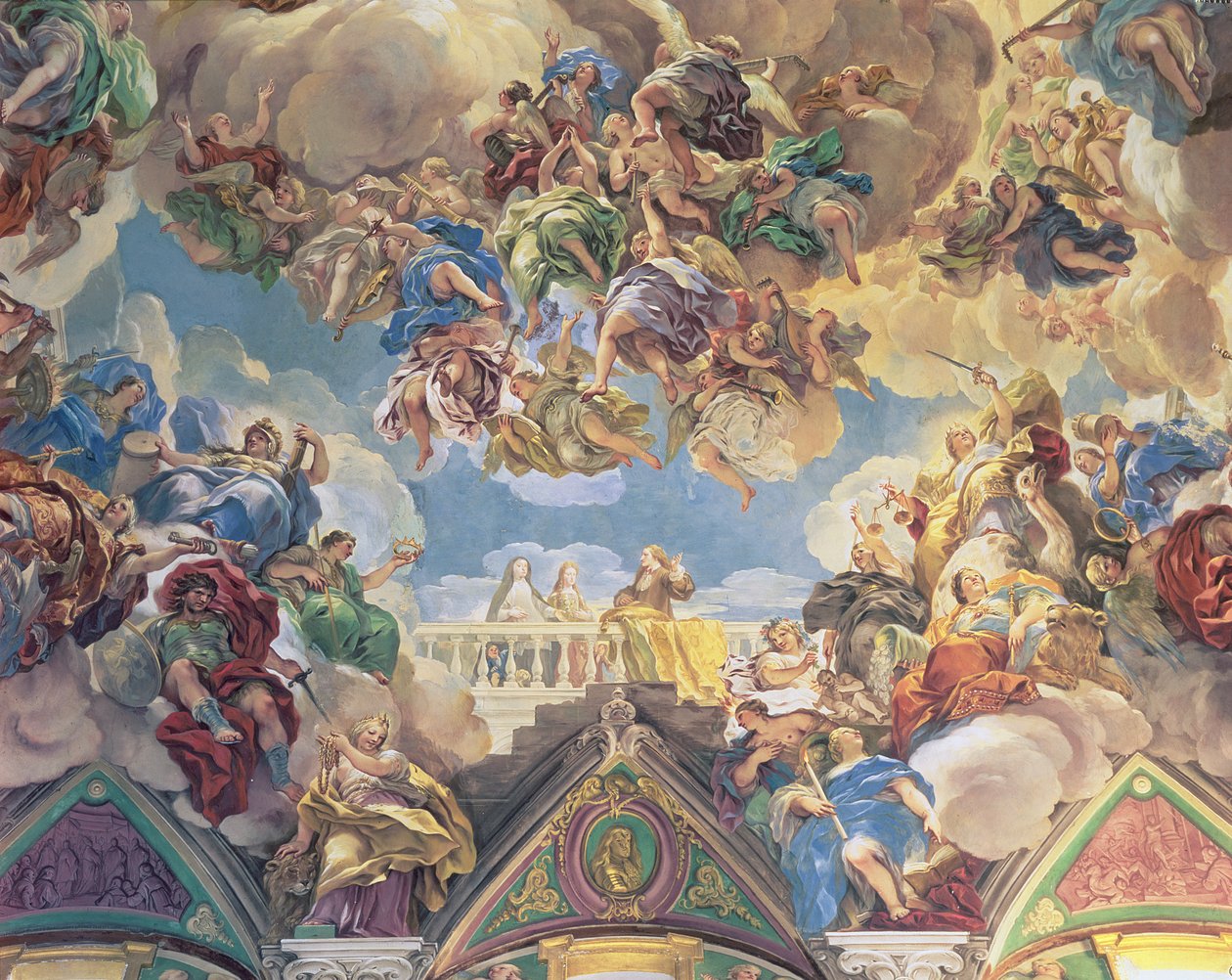 Habsburgien voitto (katon alaosa) tekijältä Luca Giordano