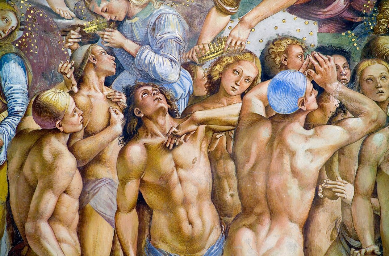 Valittu, Viimeinen tuomio -fresco-syklistä tekijältä Luca Signorelli