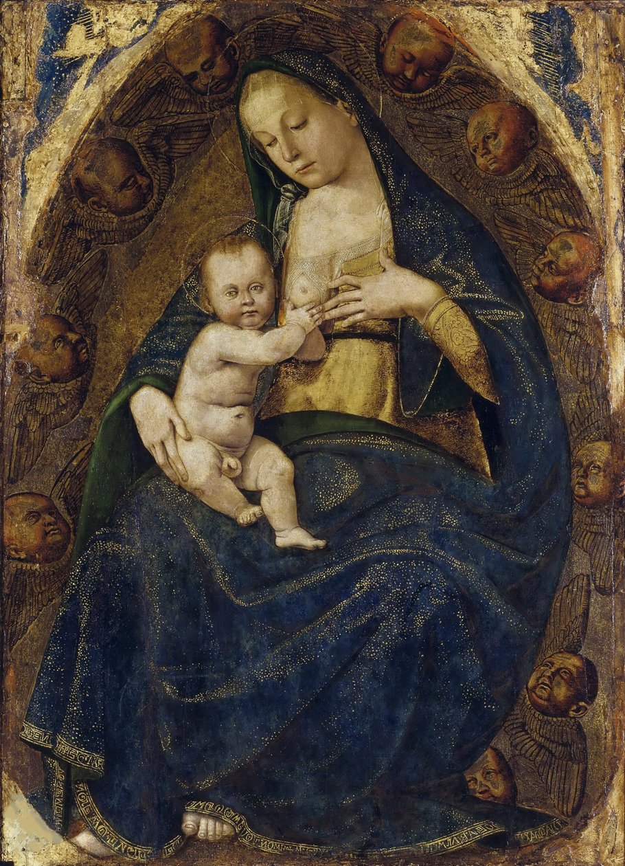 Hoitotyöntekijä Madonna, n. 1482-1485. tekijältä Luca Signorelli