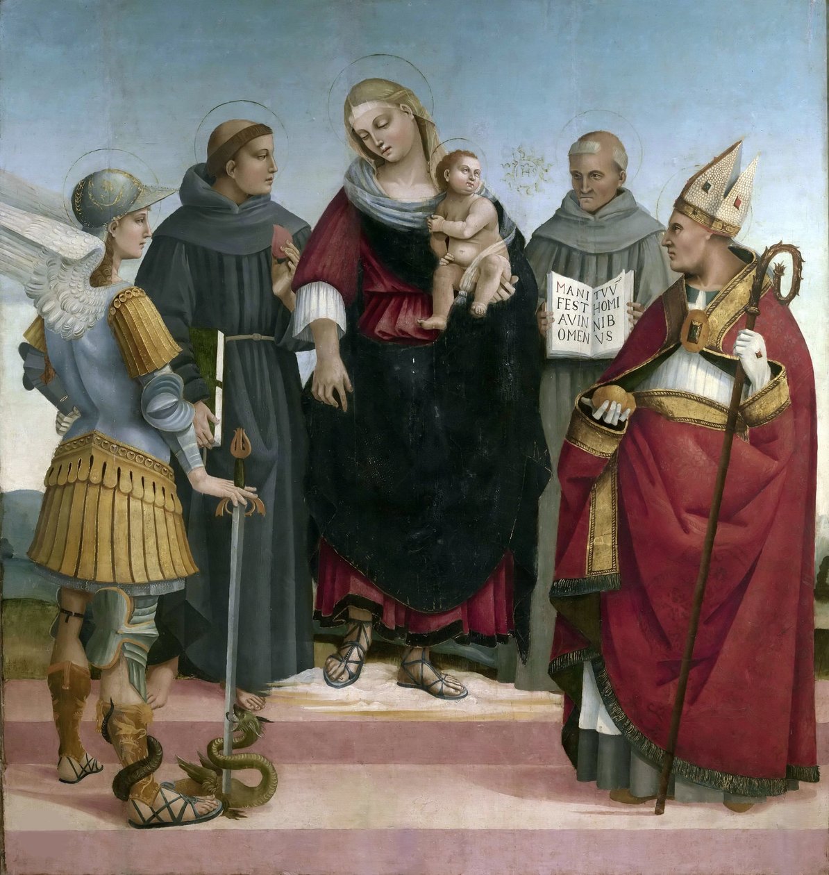 Pyhä keskustelu, noin 1510-1515. tekijältä Luca Signorelli