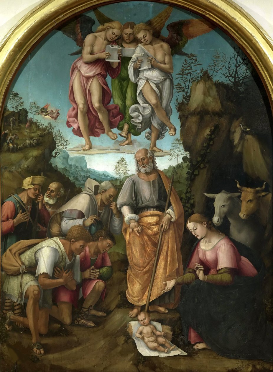 Paimenten palvonta, 1521. tekijältä Luca Signorelli