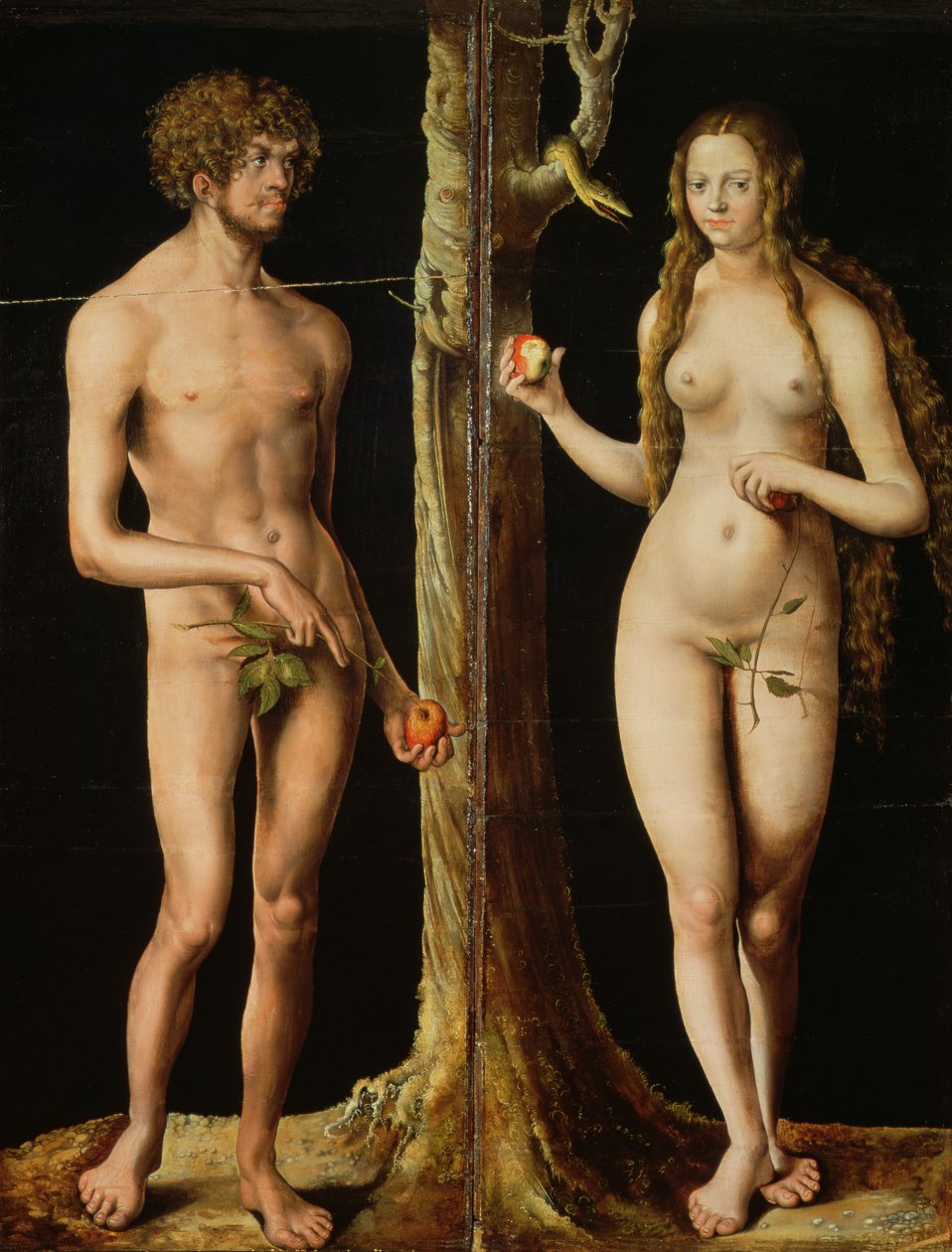 Aatami ja Eeva tekijältä Lucas Cranach the Elder