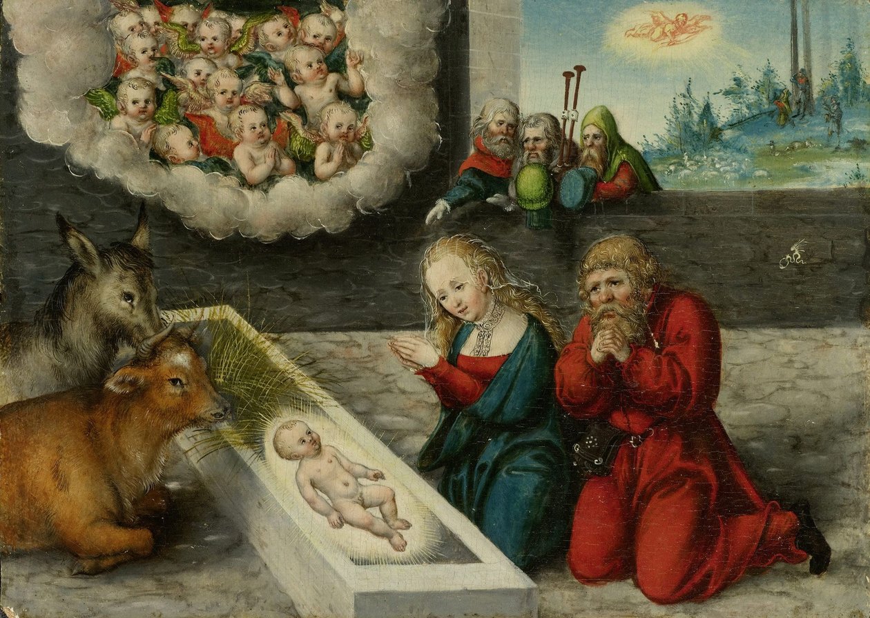 Anbetung Christi tekijältä Lucas Cranach the Elder