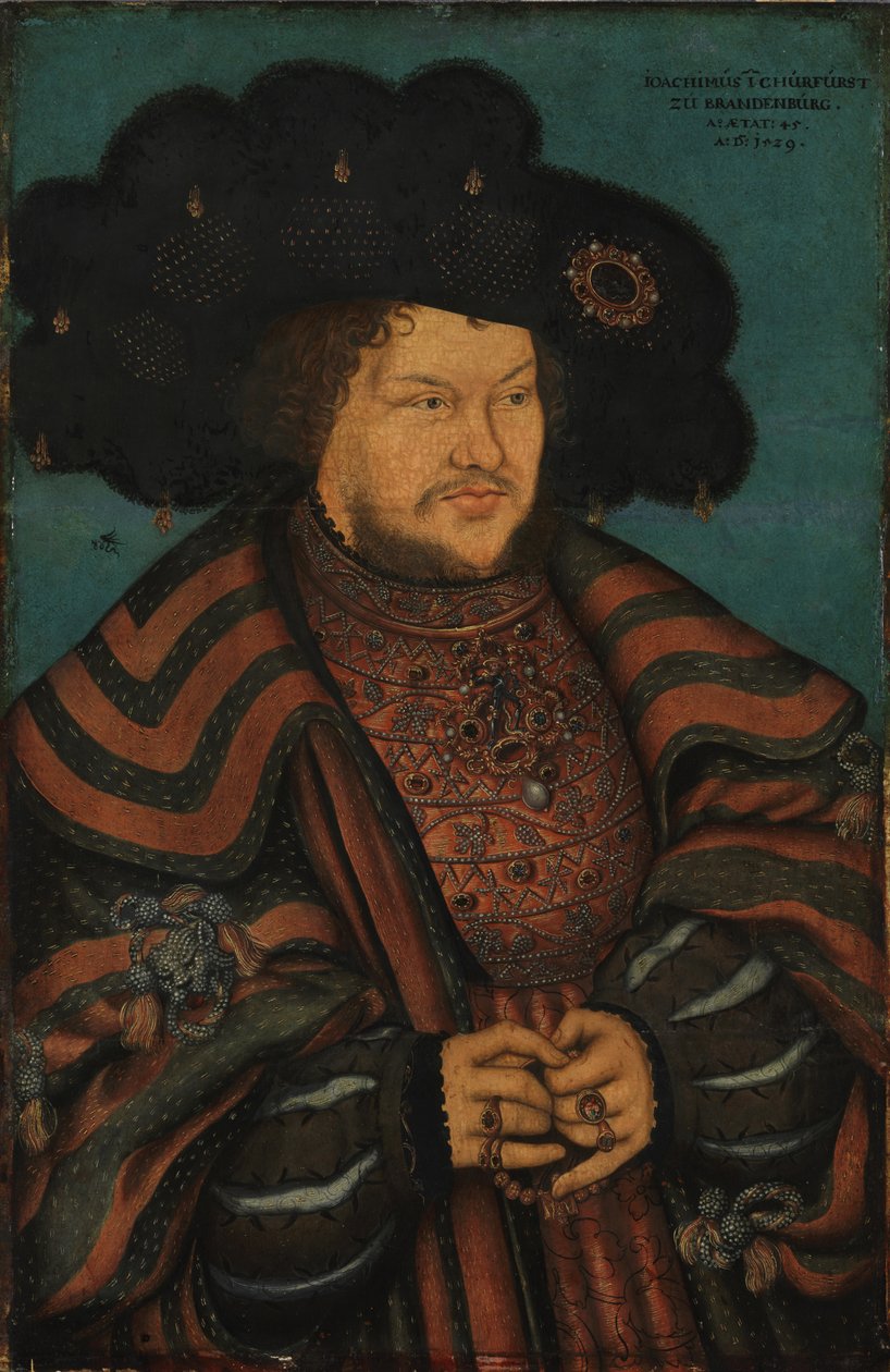 Bildnis des Kurfürsten Joachim I. Nestor von Brandenburg tekijältä Lucas Cranach the Elder