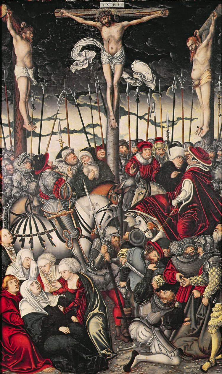 Golgata tekijältä Lucas Cranach the Elder