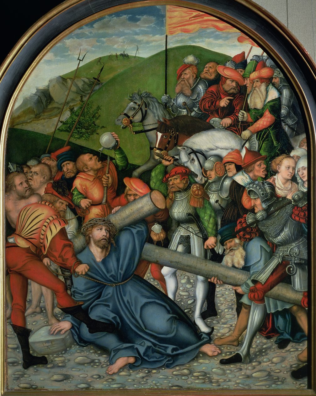 Kristus kantaa ristiä, 1538 (paneeli) tekijältä Lucas Cranach the Elder