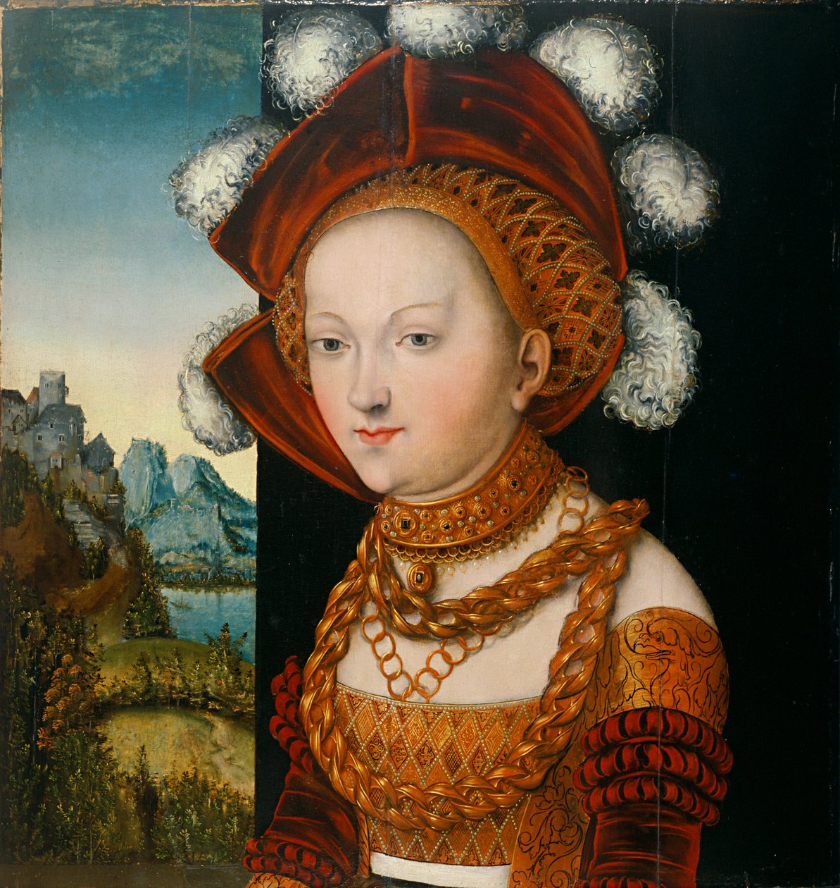 Damenbildnis tekijältä Lucas Cranach the Elder