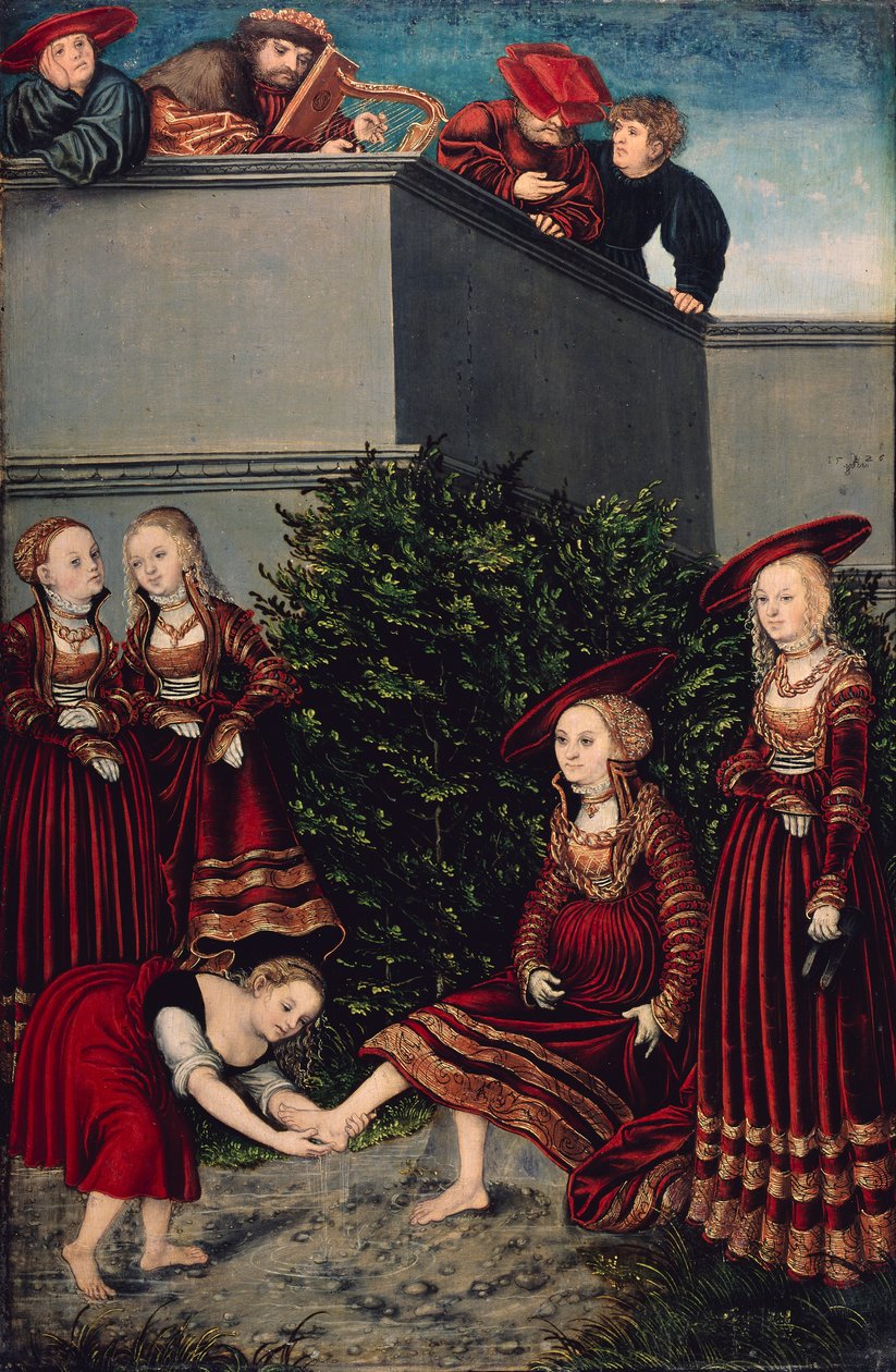David ja Bathseba tekijältä Lucas Cranach the Elder