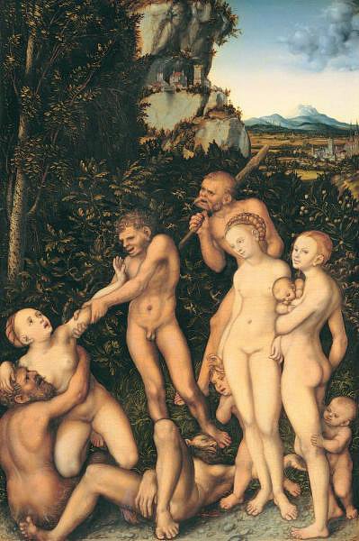 Die Früchte der Eifersucht tekijältä Lucas Cranach the Elder