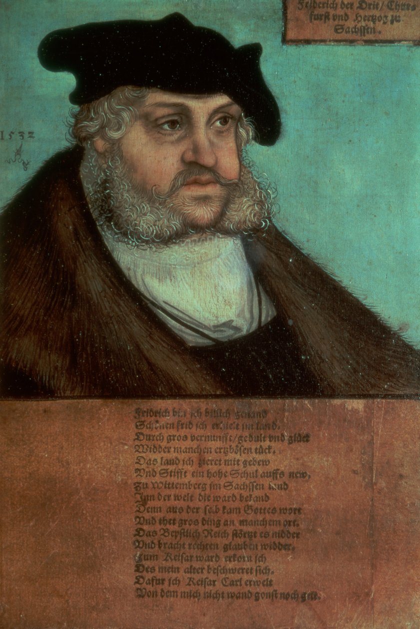Friedrich III, viisas, Saksin vaaliruhtinas tekijältä Lucas Cranach the Elder