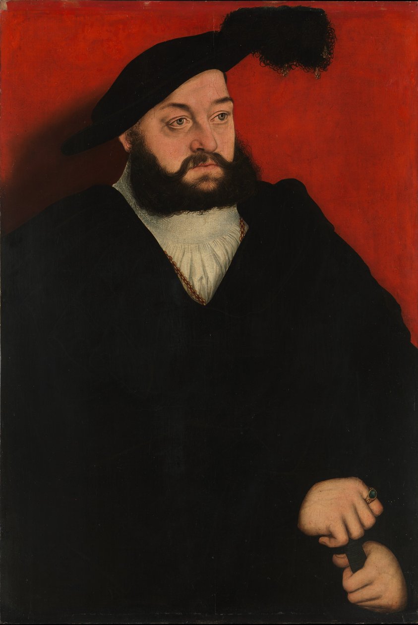 Johann der Jüngere, Erbprinz vonSachsen tekijältä Lucas Cranach the Elder