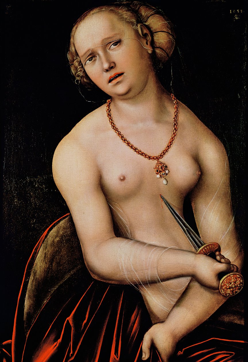 Lucretia, 1538 tekijältä Lucas Cranach the Elder
