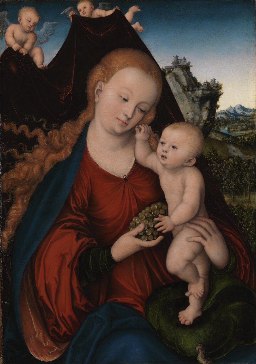 Madonna und Kind tekijältä Lucas Cranach the Elder