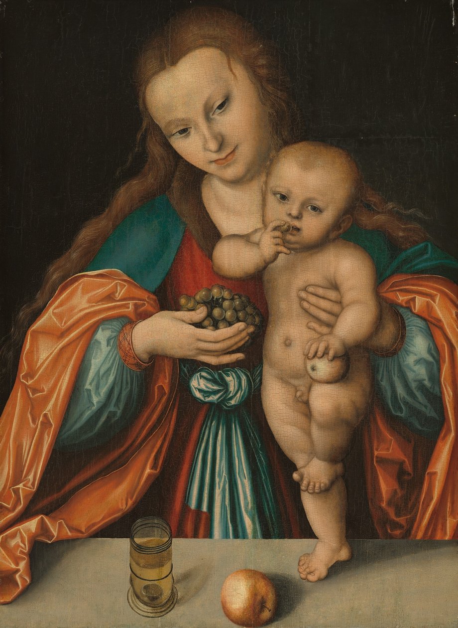 Madonna und Kind tekijältä Lucas Cranach the Elder