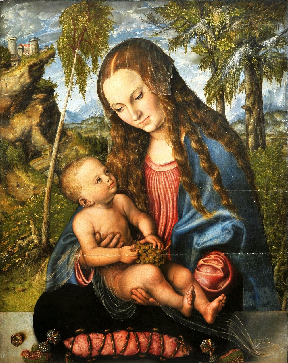 Madonna kuusen alla tekijältä Lucas Cranach the Elder