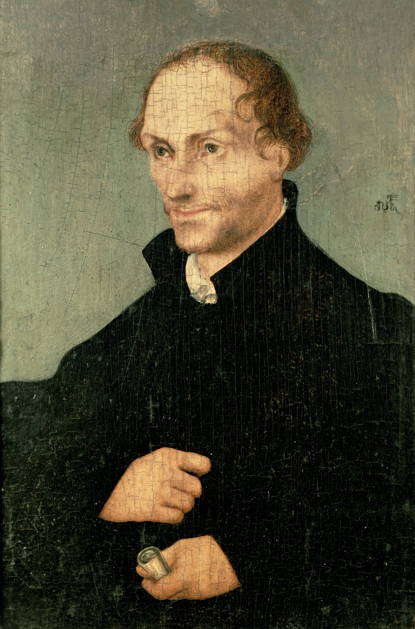 Muotokuva Philipp Melanchthonista (1497-1560), 1532. tekijältä Lucas Cranach the Elder