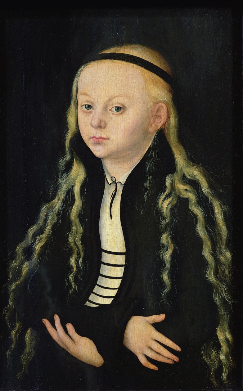 Nuoren tytön muotokuva, mahdollisesti Magdalena Luther (1529-42) tekijältä Lucas Cranach the Elder