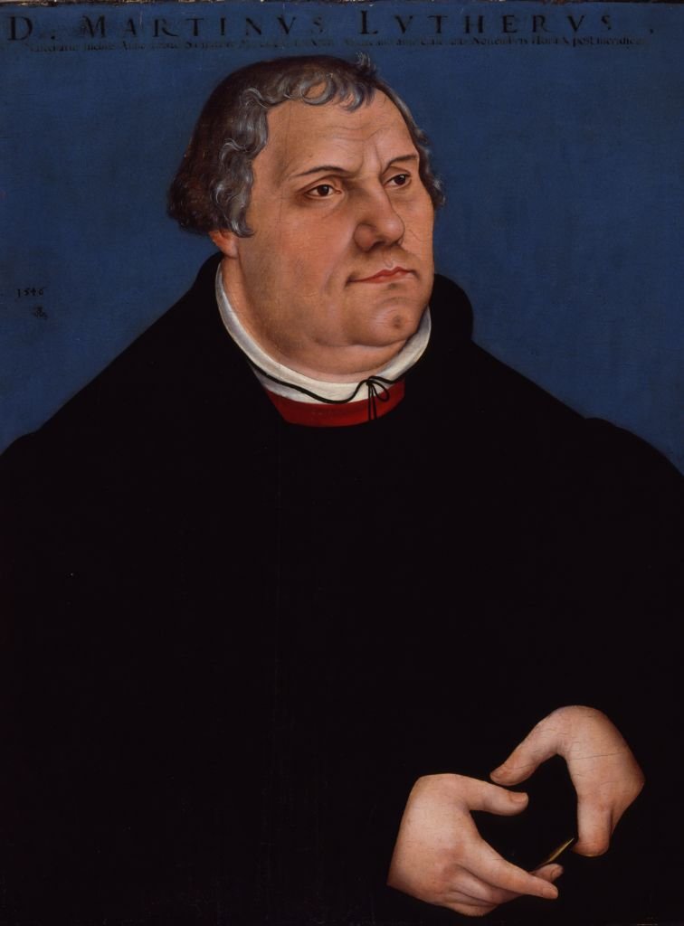 Porträt von Martin Luther tekijältä Lucas Cranach the Elder