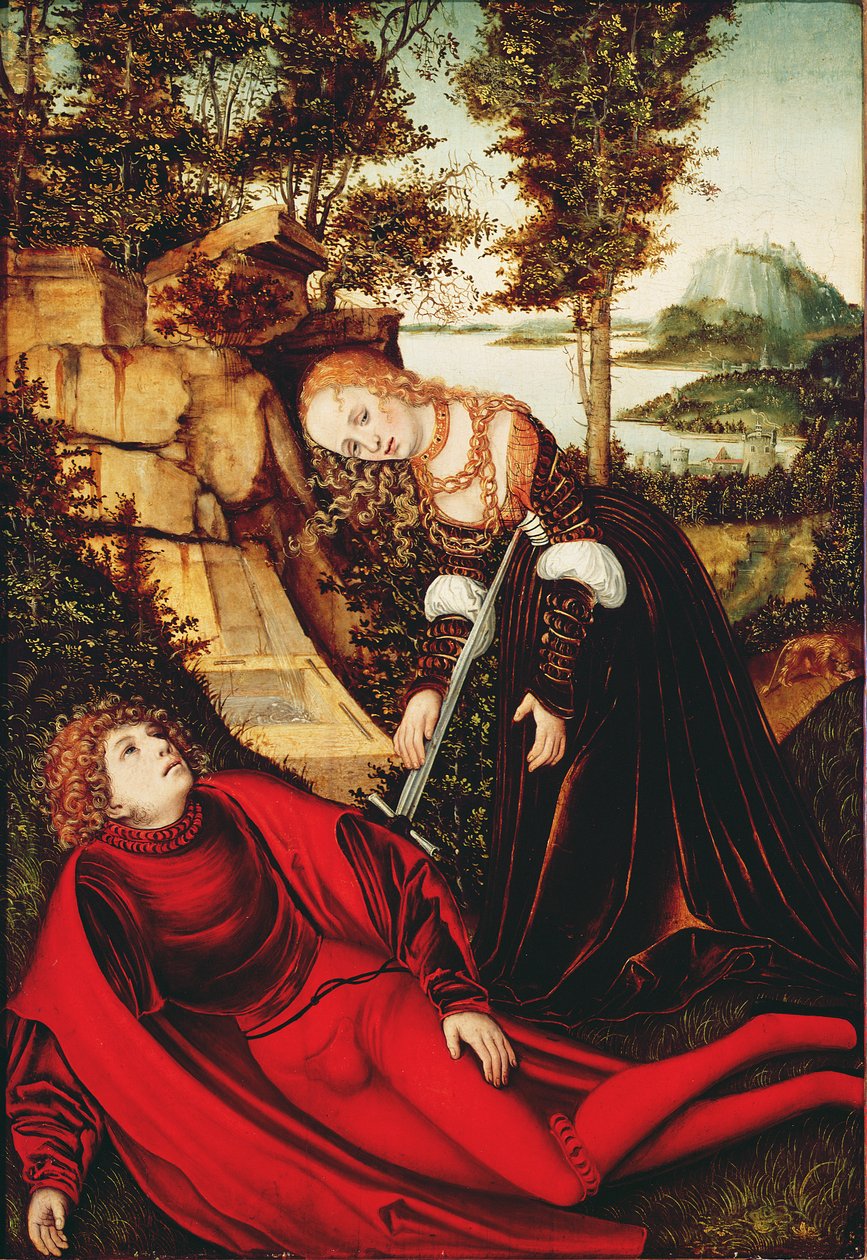 Pyramus ja Thisbe tekijältä Lucas Cranach the Elder