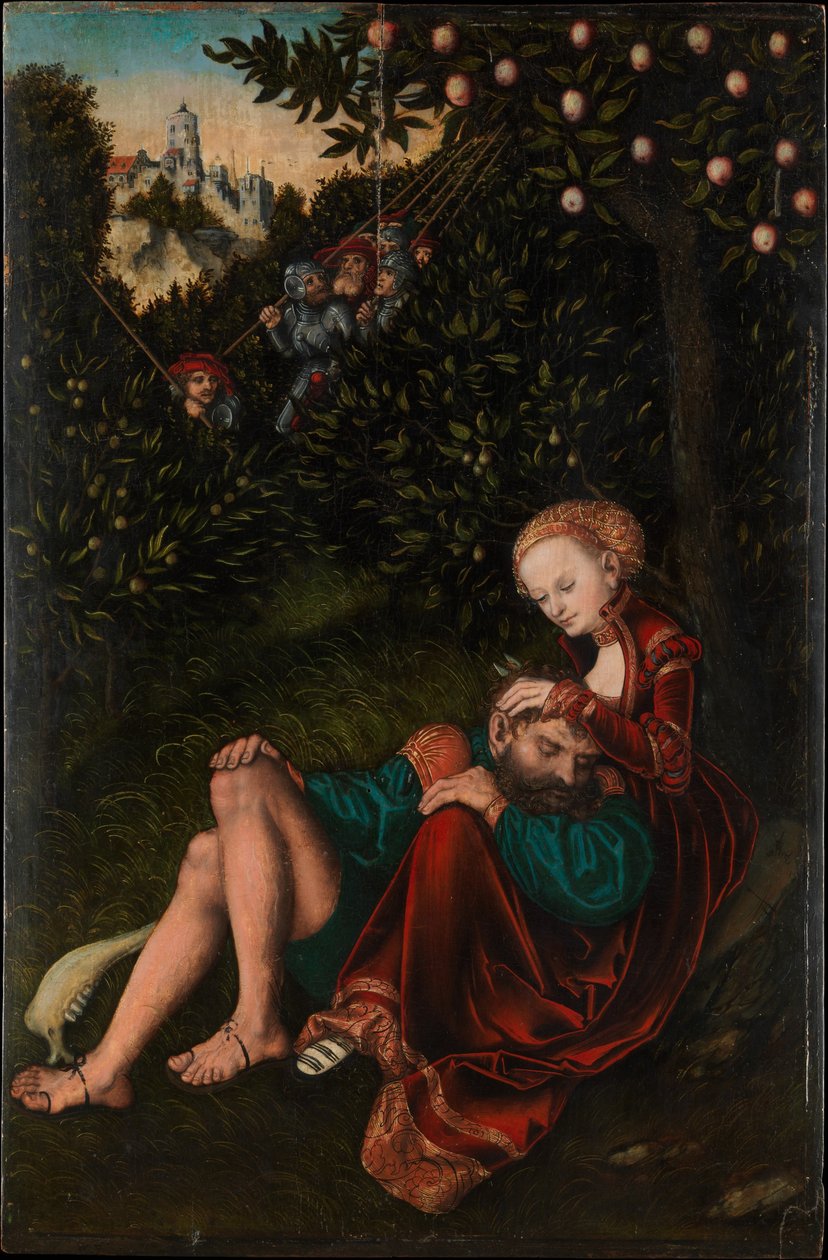 Simson ja Delila tekijältä Lucas Cranach the Elder