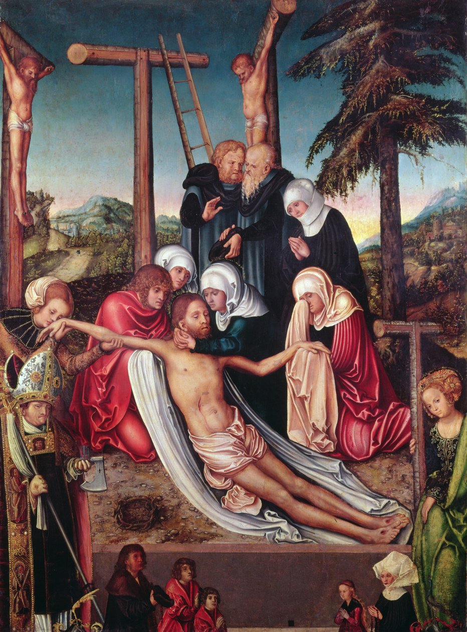 Valituslaulu kuolleesta Kristuksesta (paneeli) tekijältä Lucas Cranach the Elder