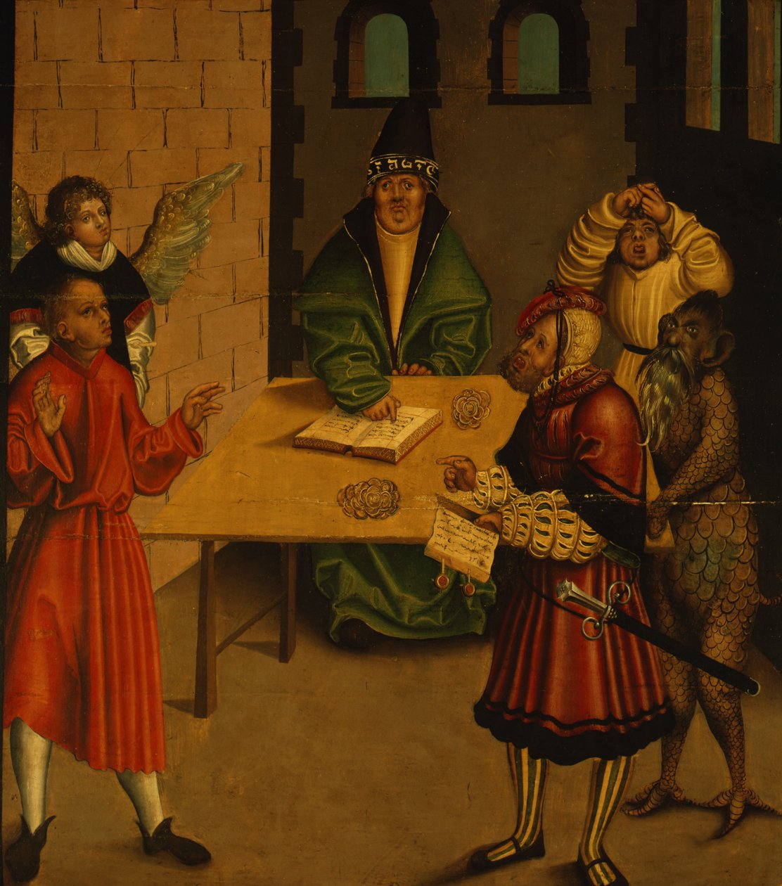 Kymmenen käskyä, 1516 tekijältä Lucas Cranach the Elder