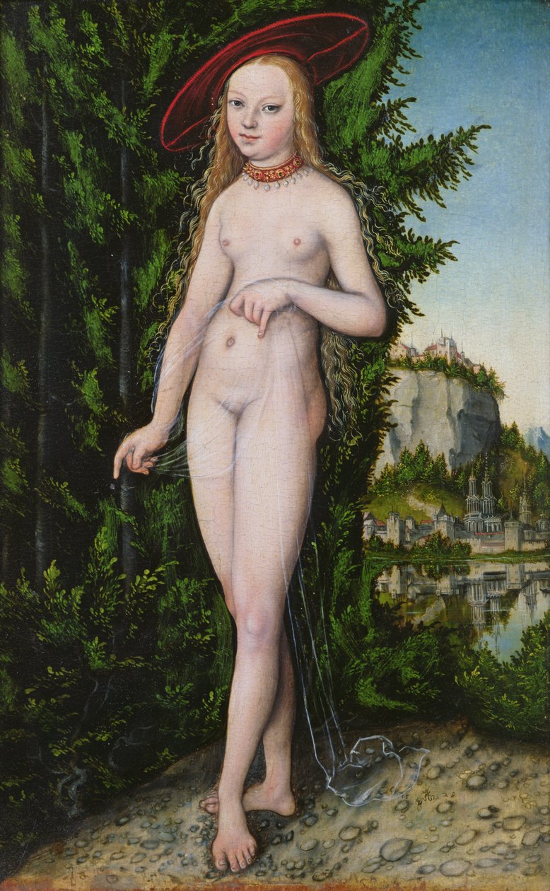 Venus maisemassa, 1529 tekijältä Lucas Cranach the Elder
