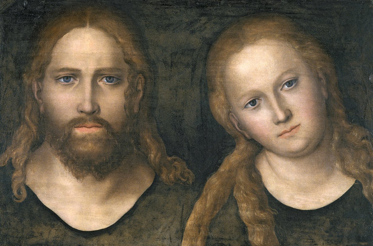 Kristus ja Maria, 1516-20 tekijältä Lucas Cranach the Elder