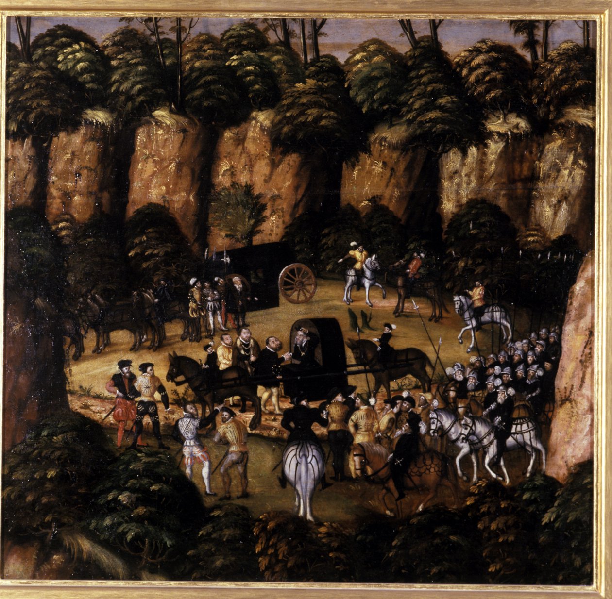 John Frederick Suuri ja kuningas Kaarle V, 1552 tekijältä Lucas Cranach the Elder