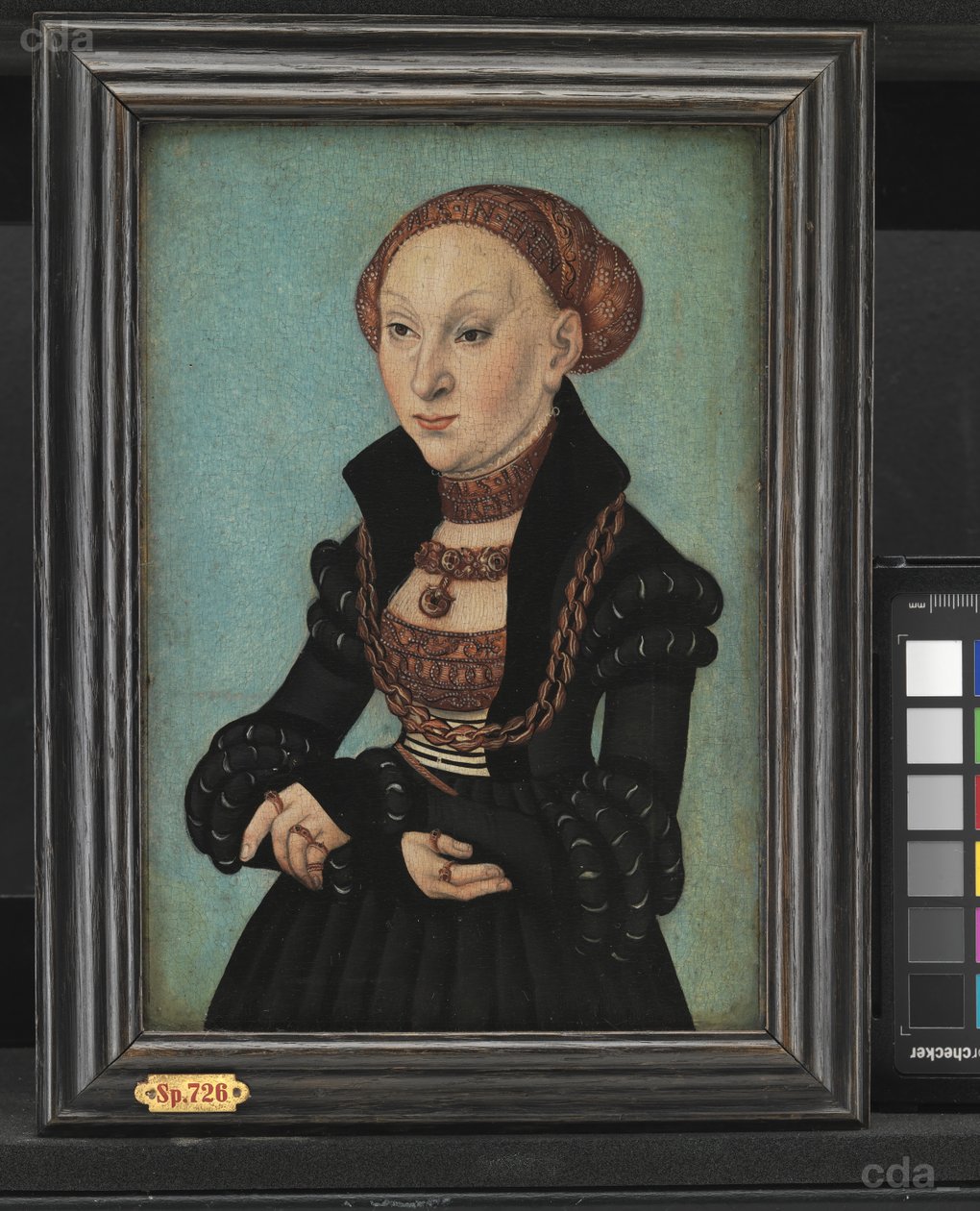 Muotokuva Saksan kuvernööristä Sibylista tekijältä Lucas Cranach the Elder