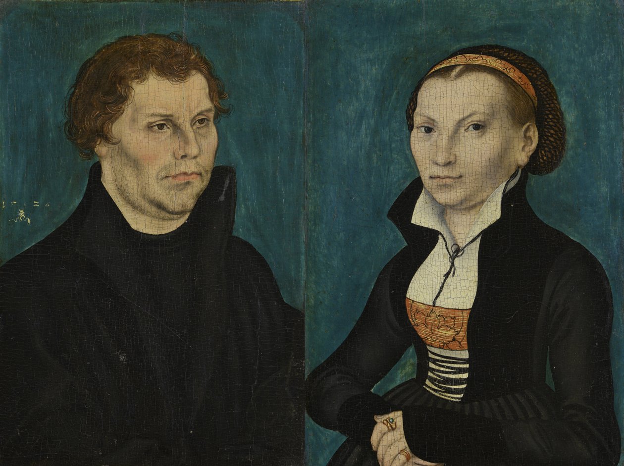 Muotokuvia Martin Lutherista ja Katharina von Borasta tekijältä Lucas Cranach the Elder