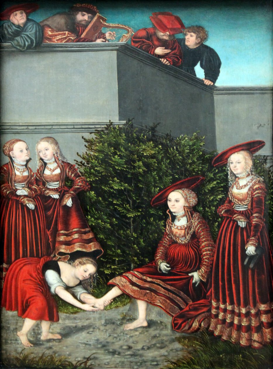 Daavid ja Batseba tekijältä Lucas Cranach the Elder