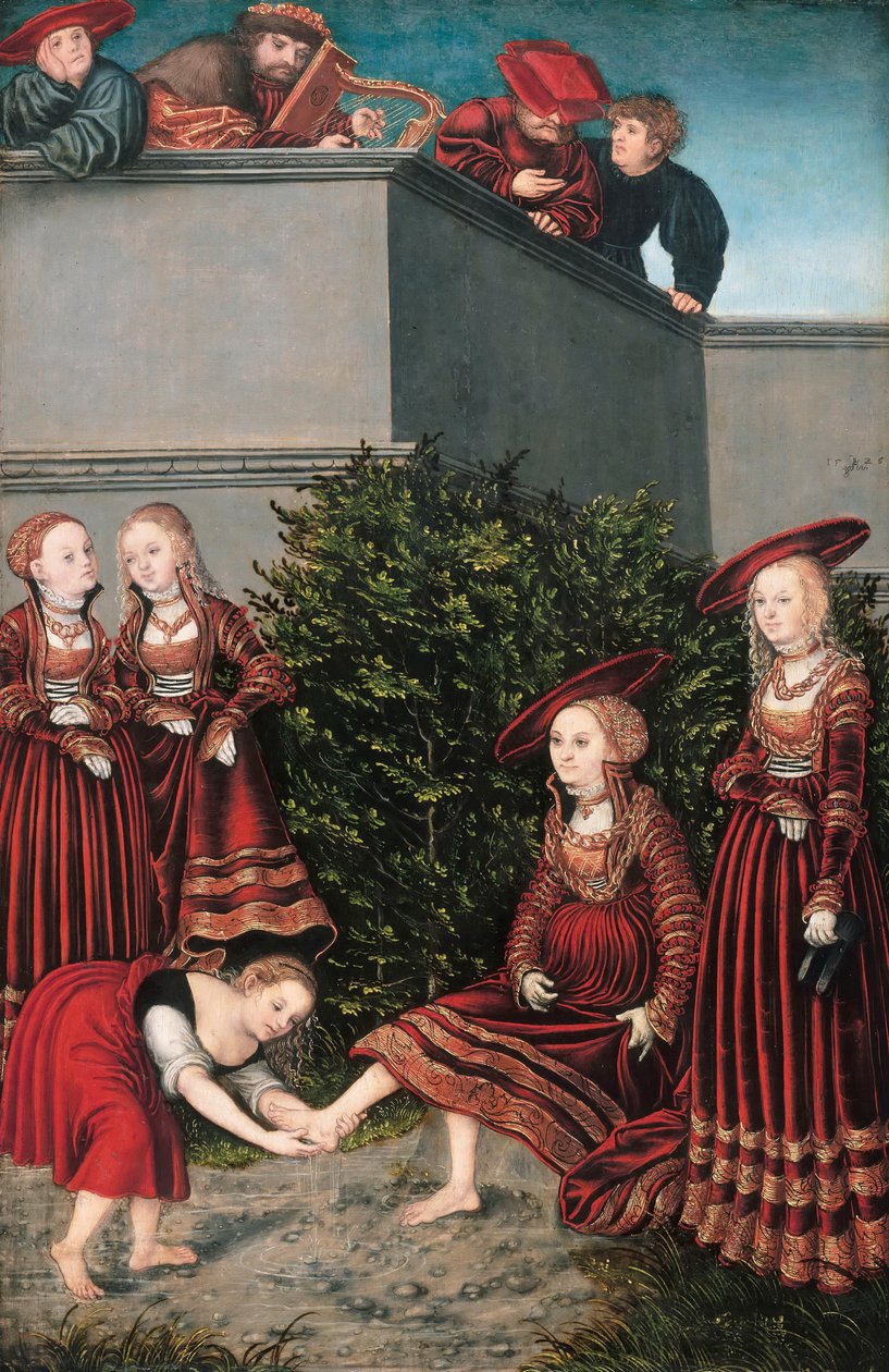David ja Bathseba tekijältä Lucas Cranach the Elder