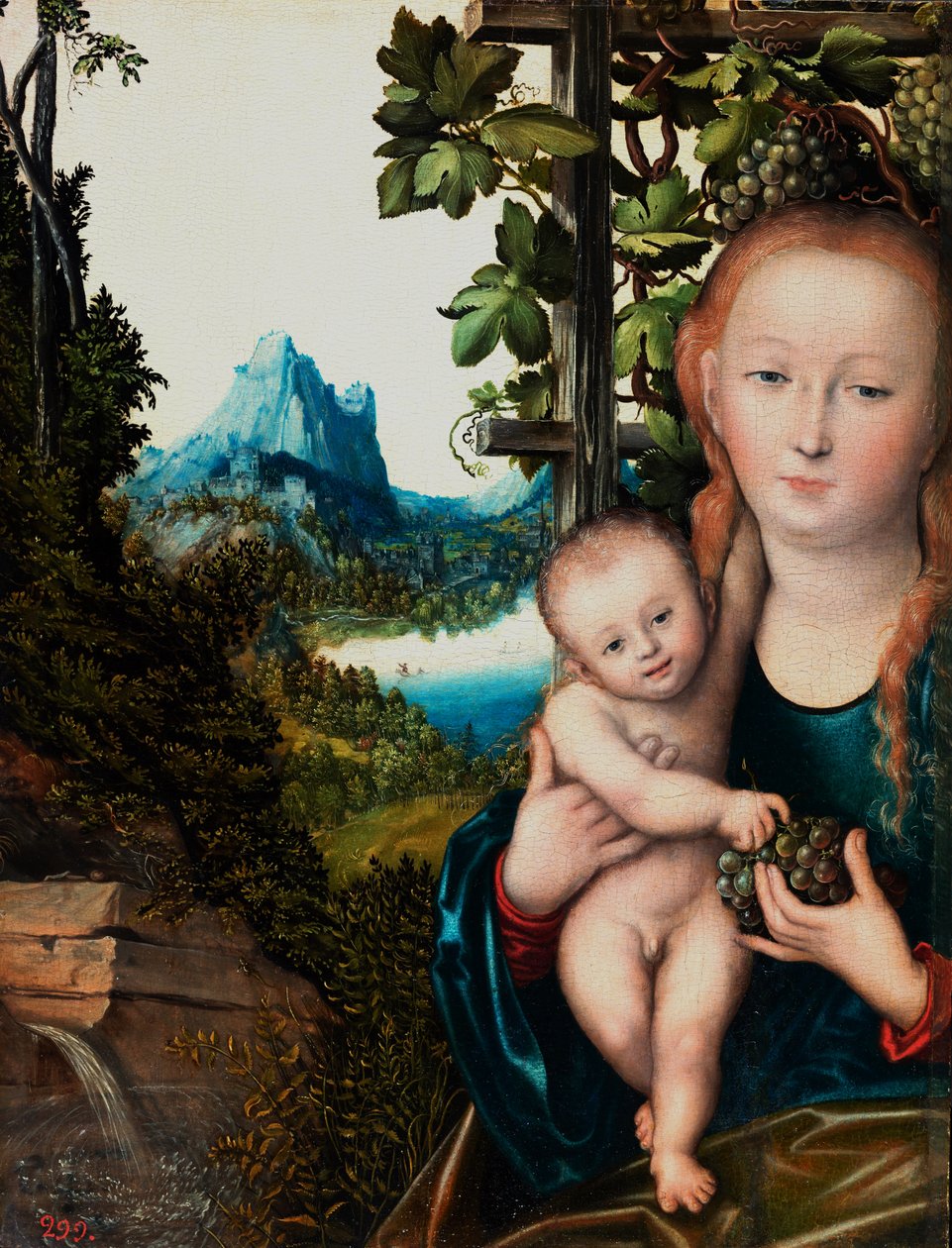 Madonna ja lapsi tekijältä Lucas Cranach the Elder