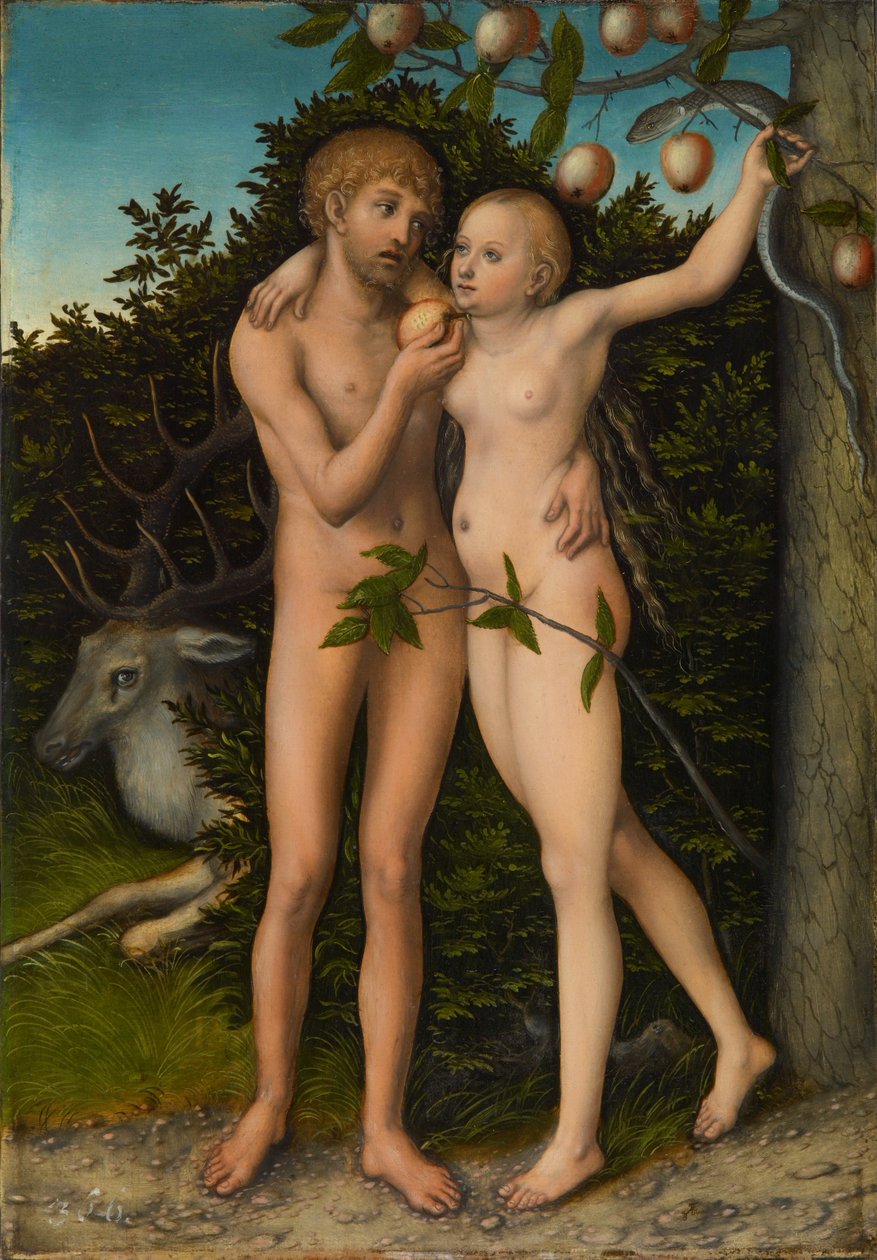 Sündenfall tekijältä Lucas Cranach the Elder