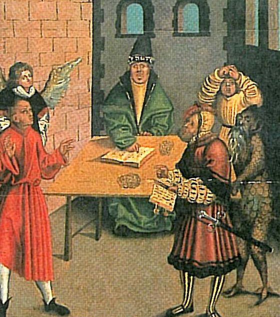 Kymmenen käskyn kahdeksas käsky tekijältä Lucas Cranach the Elder