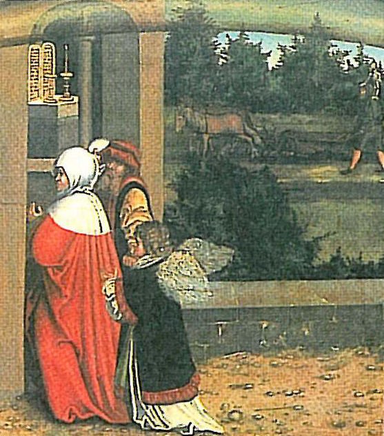 Kymmenen käskyä kolmas käsky yksityiskohtaisesti tekijältä Lucas Cranach the Elder
