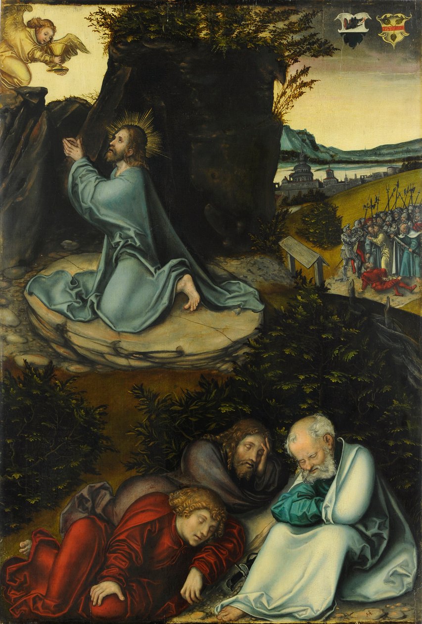 Der Garten von Gethsemane / Christus am Ölberg tekijältä Lucas Cranach the Elder